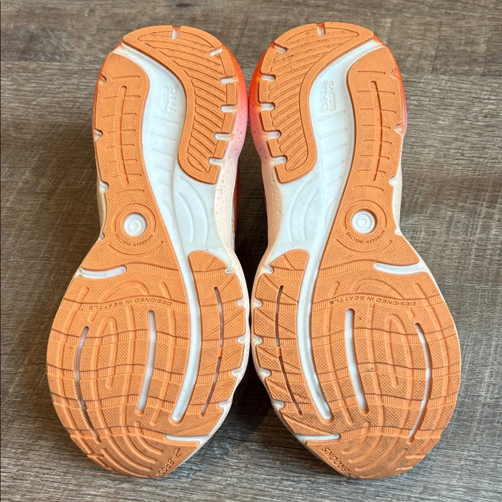 Brooks Glycerin 20 Running Shoes Women's 7 Peach/Tangerine/Orange - Picture 10 of 10